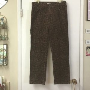 Jones New York Paisley Corduroys